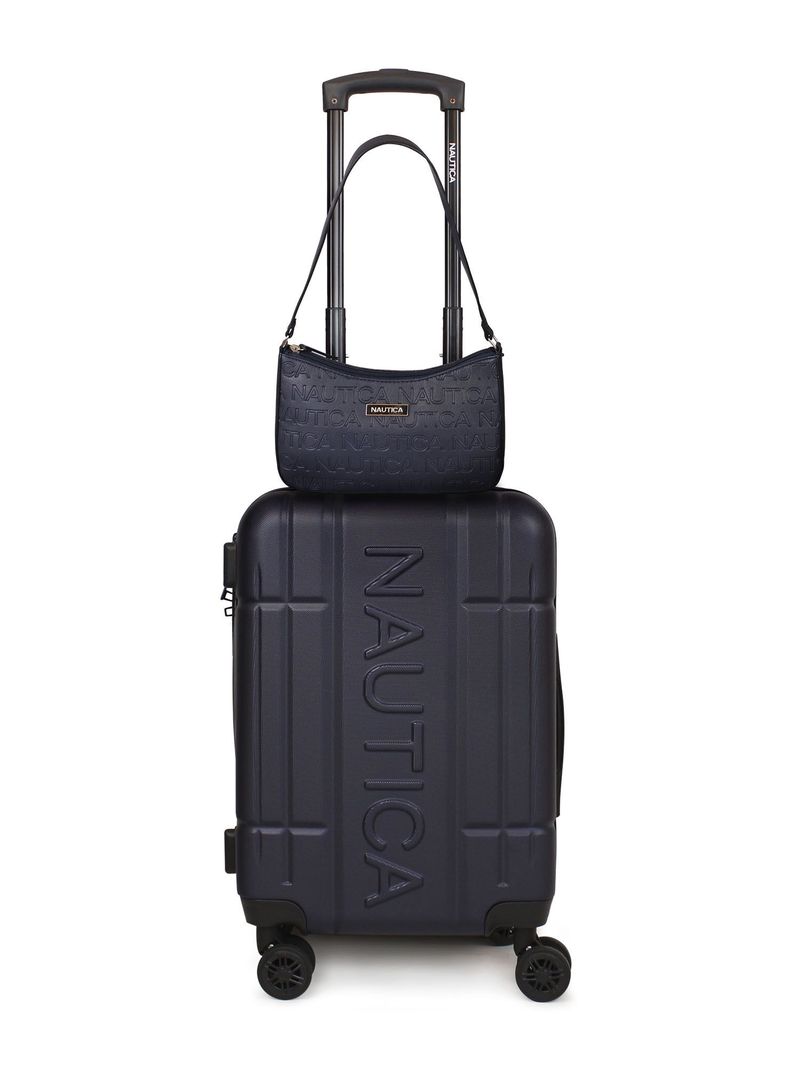 Pack Maleta cabina S (10 Kg) Amsterdam Azul + Cartera Delray Azul-0