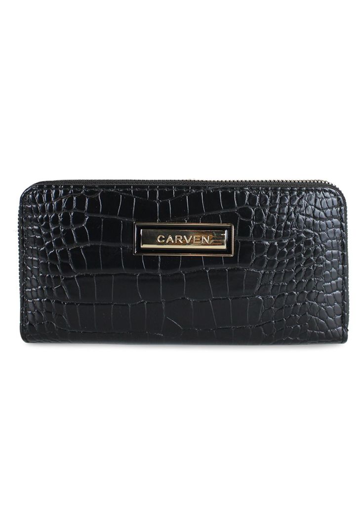 Billetera mujer Sofia negra Carven Paris Negro