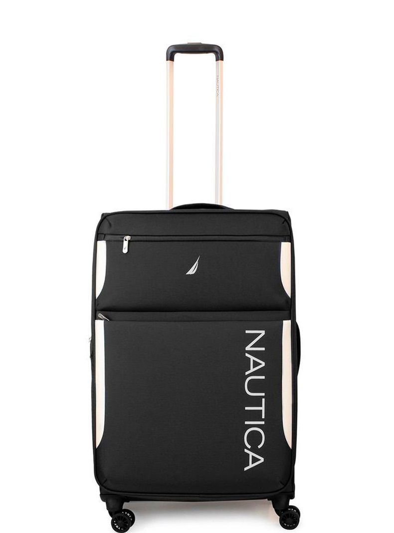 Maleta blanda de tela mediana Nautica Marbella 20kg negra Negro M