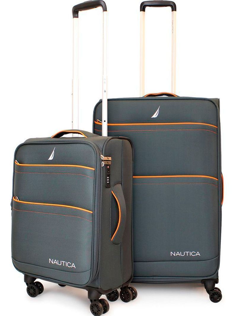 Pack 2 maletas blandas de tela S+M Nautica Lisboa 10k y 20k gris