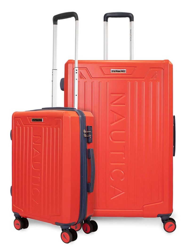 Pack 2 maletas Copper Nautica cabina 10k y grande 23k naranja Naranjo L