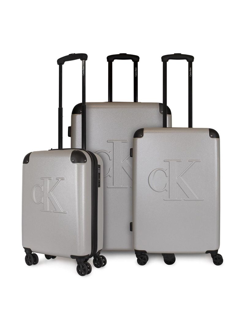 Set 3 maletas S+M+L Cadillac Gris Calvin Klein-0