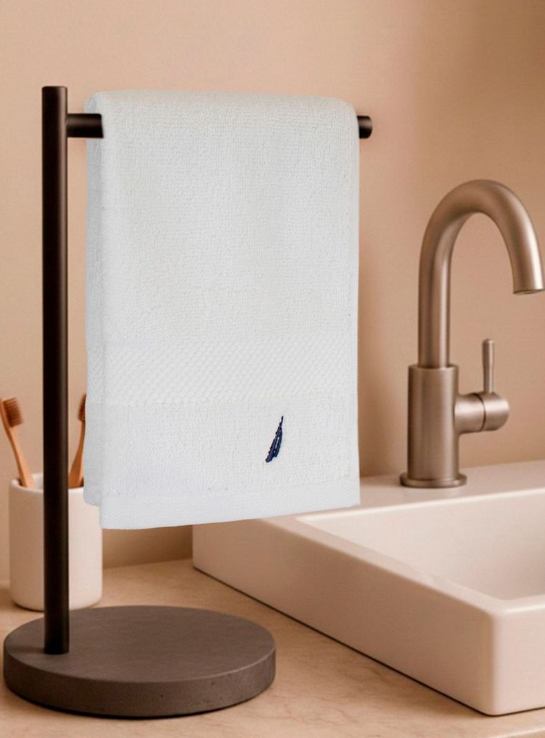 Toalla de cara HEAVEN Nautica 100% algodon 33x50cm alta absorbencia blanca Blanco S