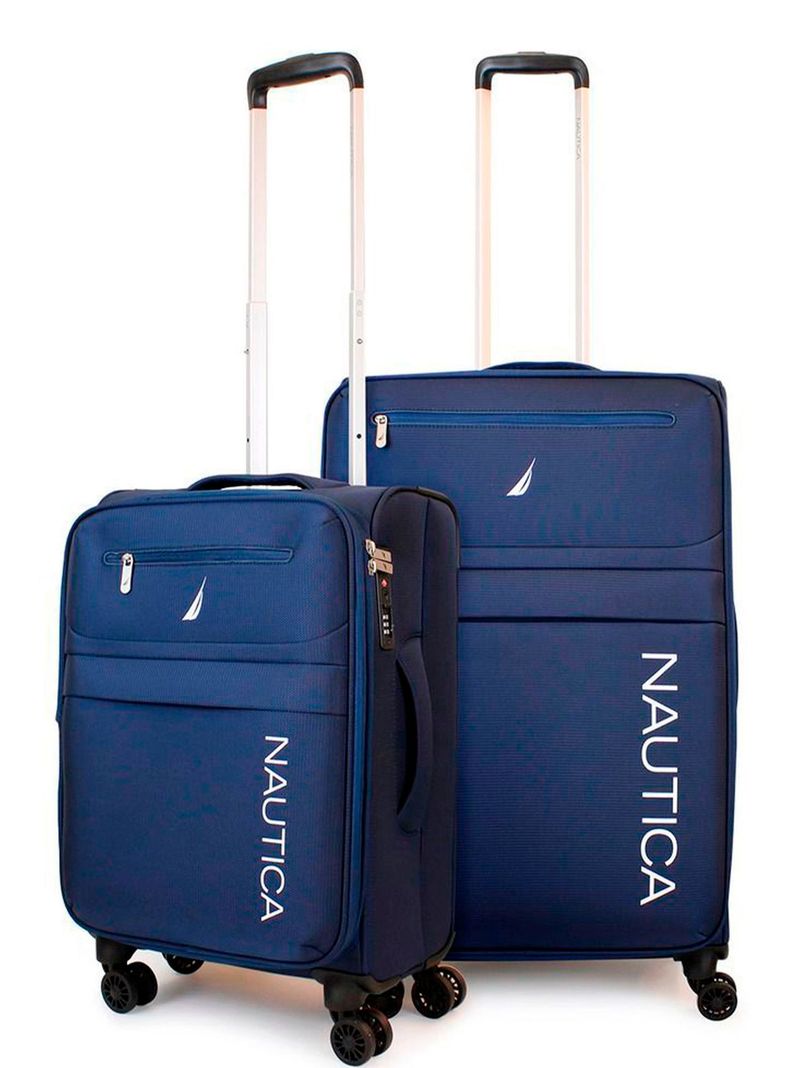 Pack 2 maletas blandas de tela S+M Nautica Munich 10k y 20k azul