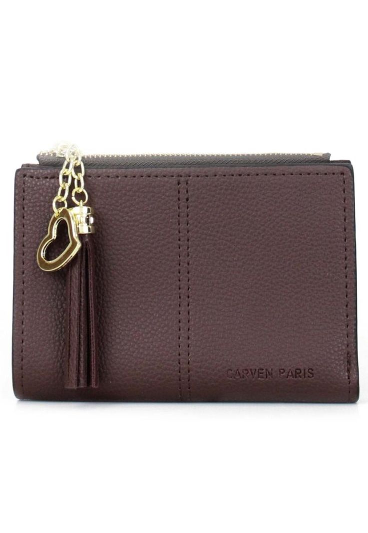 Billetera de mujer Leyre Dark brown Carven Cafe M