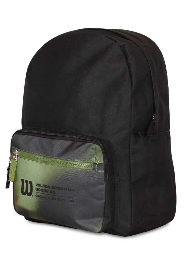 Mochila Portland negro-verde Wilson-1