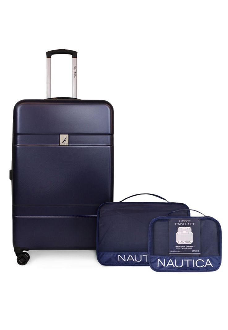 Pack Maleta grande Bora 23kg azul + Organizador azul Nautica-0