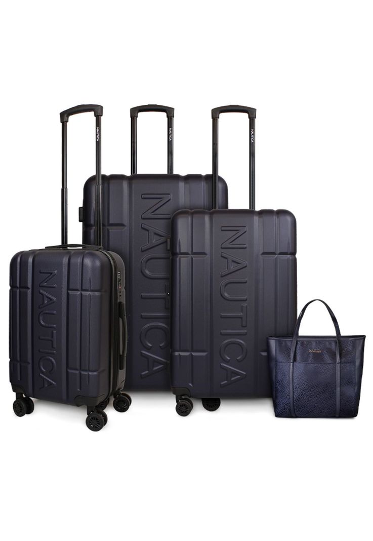 Set 3 Maletas Amsterdam S+M+L + Cartera Leeway azul Nautica-0
