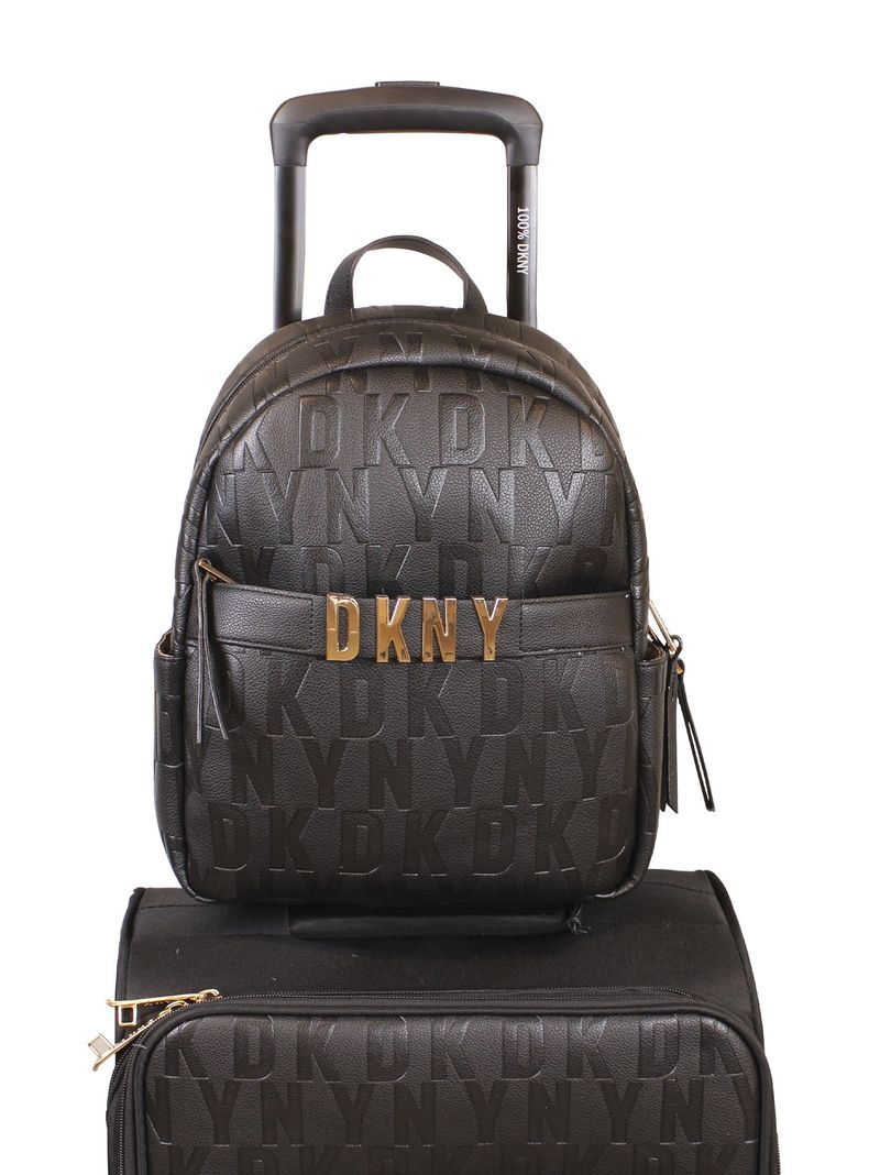 Mochila Impressionist Negro Donna Karan -3
