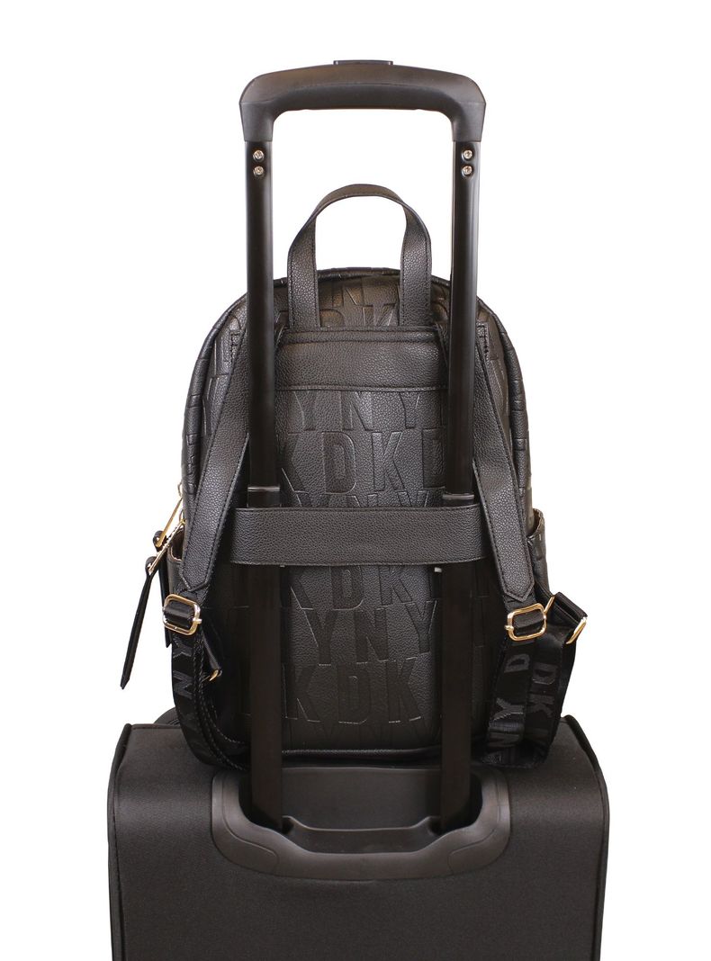 Mochila Impressionist Negro Donna Karan -4