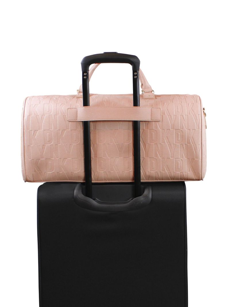 Bolso con Monedero Impressionist Rosa Donna Karan -4