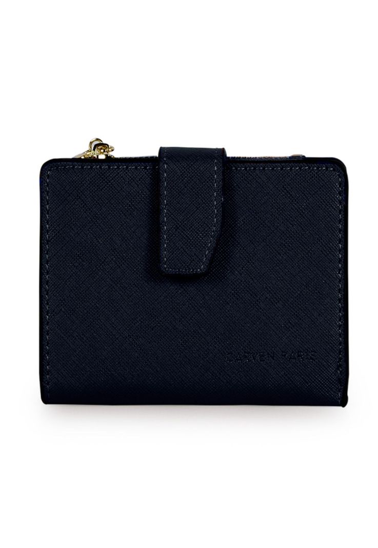 Pack Billetera Briana azul + Pañuelo Omani Coral Carven-1