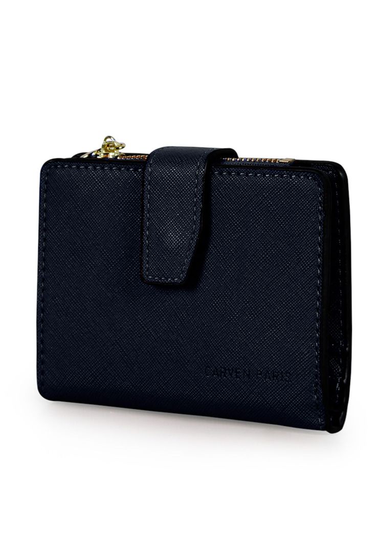 Pack Billetera Briana azul + Pañuelo Omani Coral Carven-2