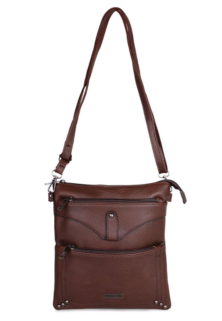 Cartera bandolera Felicia café Anabella Sachi