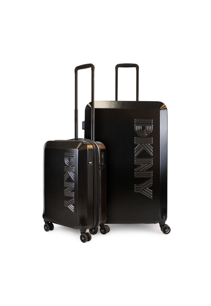 Pack 2 Maletas Donna Karan Lumina S 10kg + L 23kg negra DKNY Negro