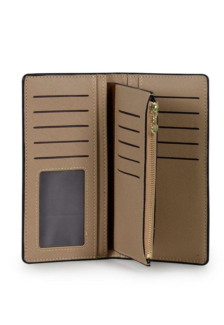 Pack Billetera Vesta taupe + Pañuelo Omani beige Carven-4