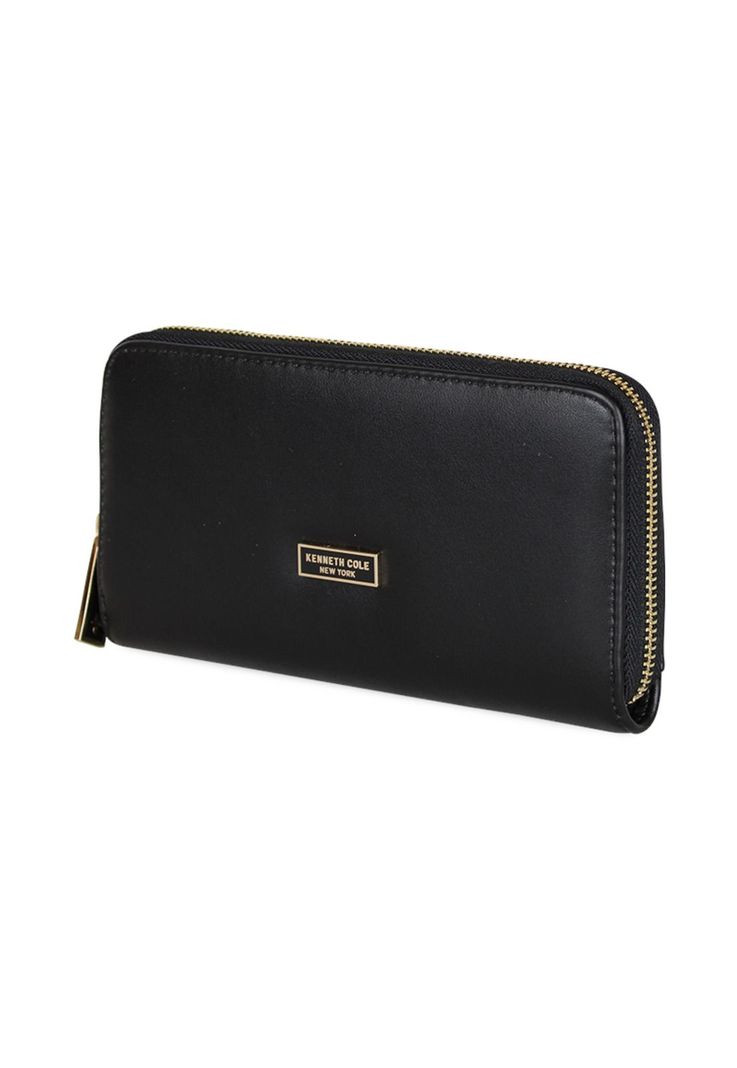 Pack Billetera Goldy negra + Pañuelo Omani negro Kenneth Cole-1