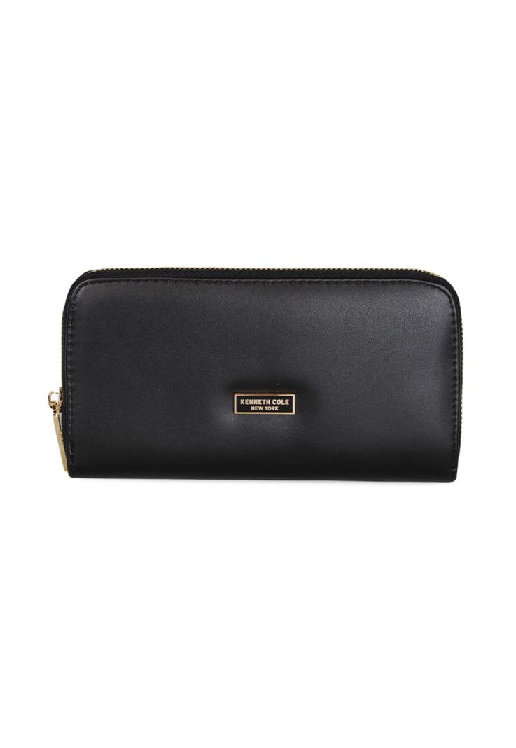 Pack Billetera Goldy negra + Pañuelo Omani negro Kenneth Cole-2