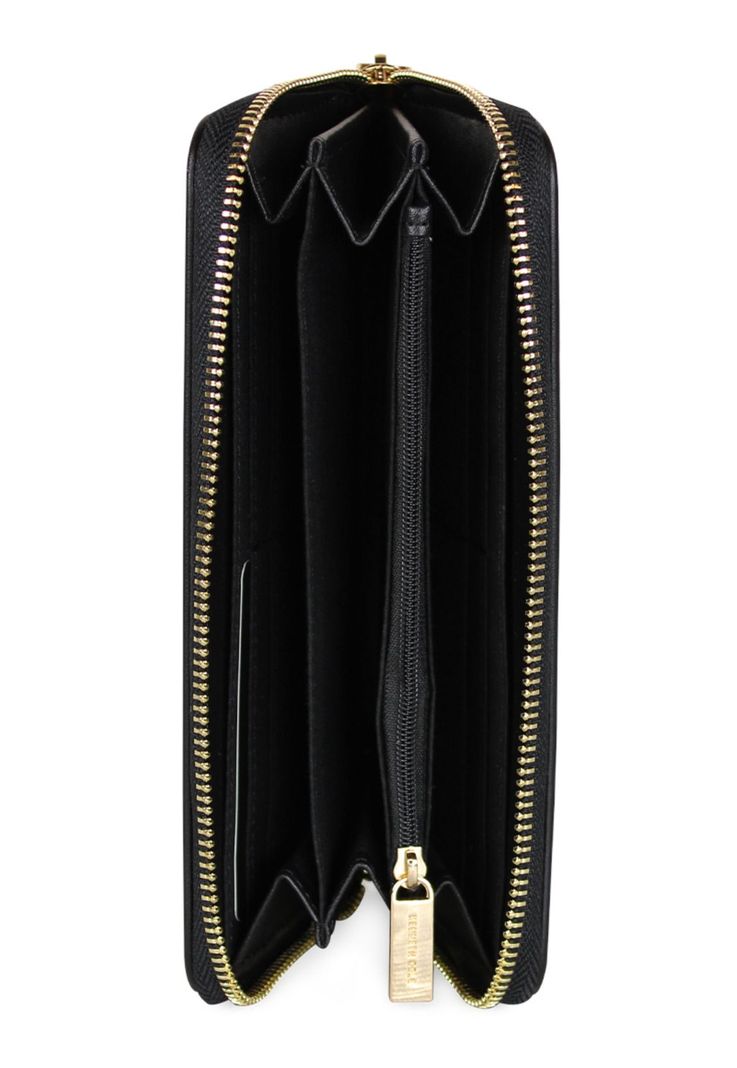 Pack Billetera Goldy negra + Pañuelo Omani negro Kenneth Cole-3
