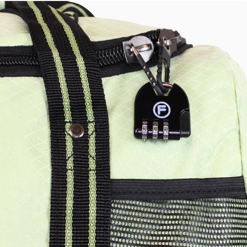 Bolso tipo mochila con ruedas Challenger Verde + Candado-1