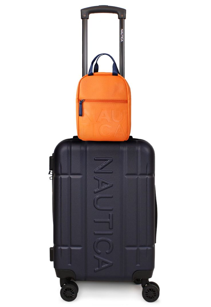 Pack Maleta cabina Amsterdam 10k azul + Mochila Emma Nautica-0
