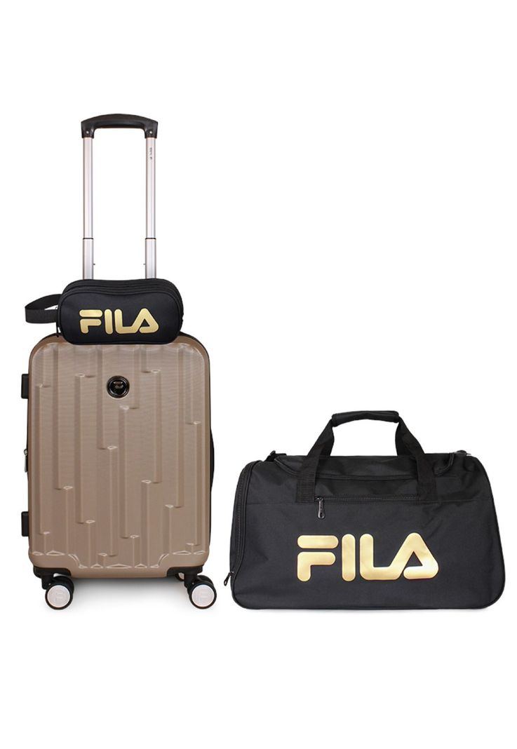 Pack Maleta cabina Flip café 10kg + Neceser + Bolso Fila-0