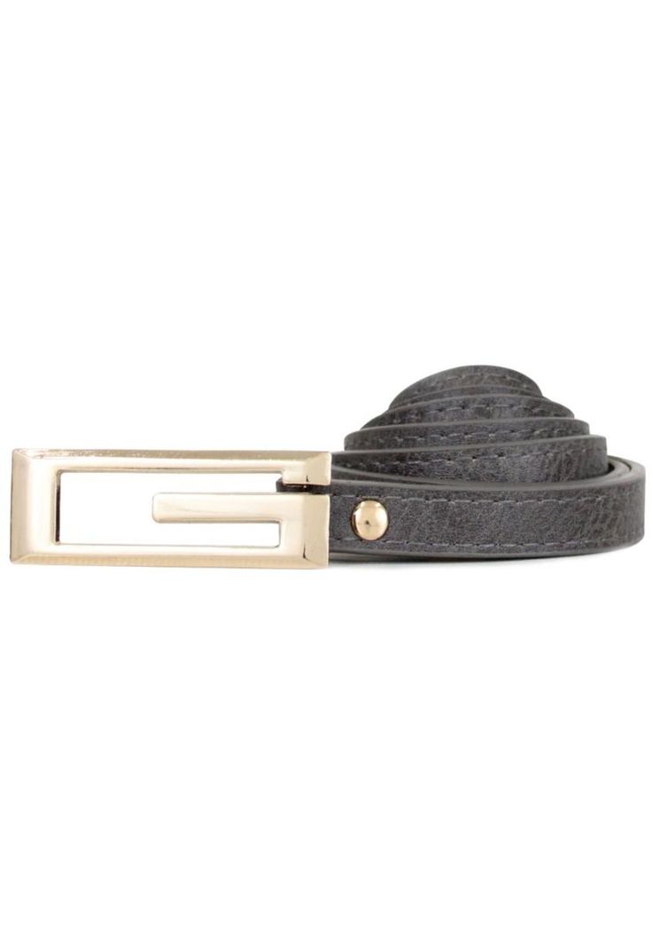 Cinturon delgado de mujer Nilo gris Carven M