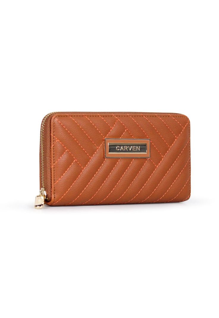 Pack Carven Billetera Ava brown + Pañuelo-2