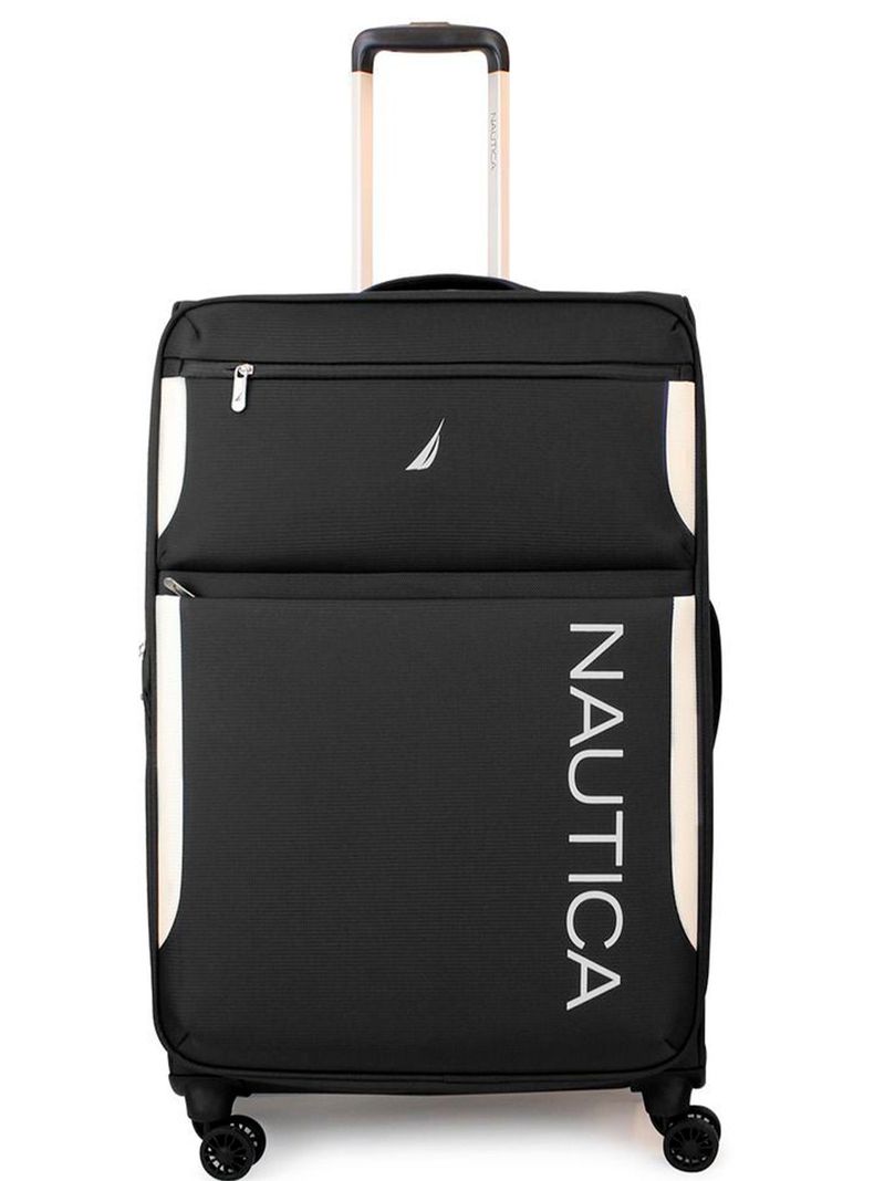 Maleta blanda de tela grande Nautica Marbella L 23kg negra Negro