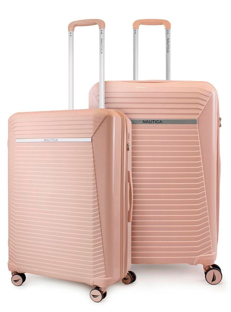 Pack 2 maletas Nautica Niza mediana 20k y grande 23k rosa Rosado L