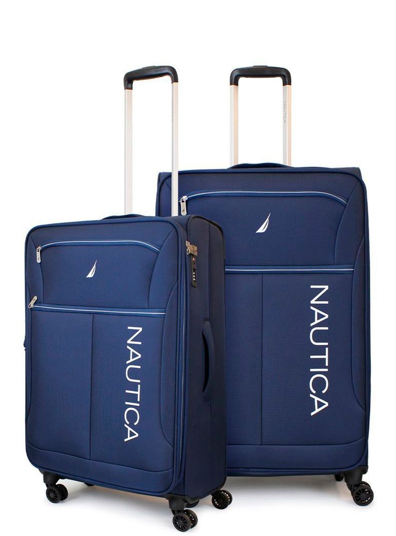 Pack 2 maletas blandas de tela M+L Nautica Valencia 20k y 23k azul