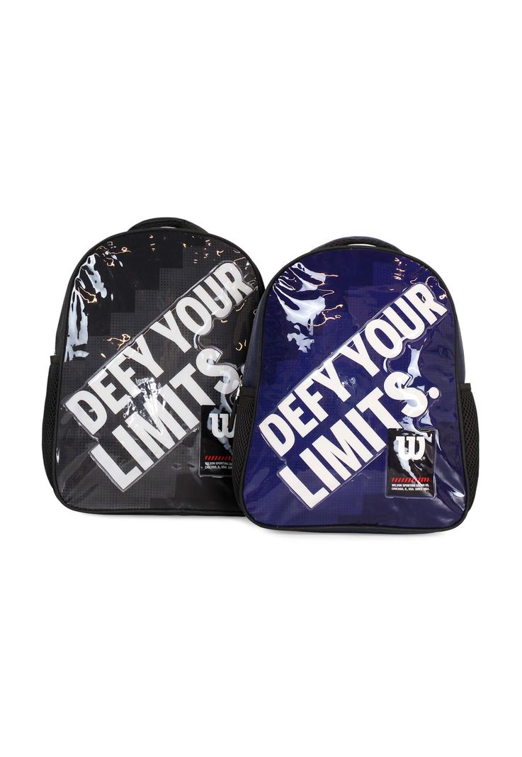 Pack Wilson 2 mochilas infantil Logan negra y azul Negro
