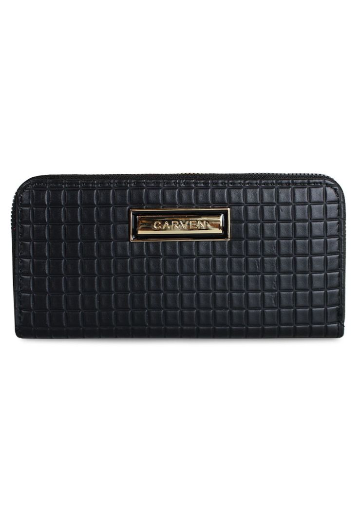 Billetera mujer Nina negra Carven Paris Negro
