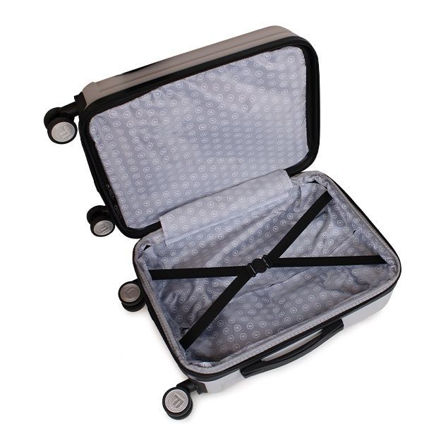 Maleta cabina S (10 Kg) Flip Gris con USB -1