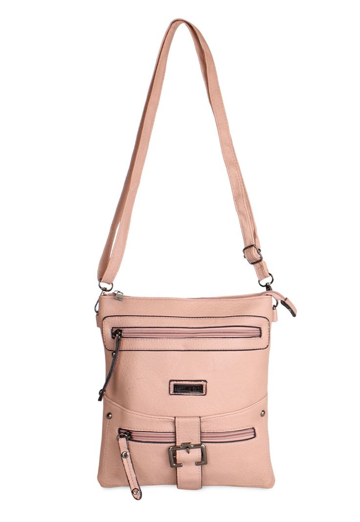 Cartera bandolera Pola rosada Anabella Sachi Rosado