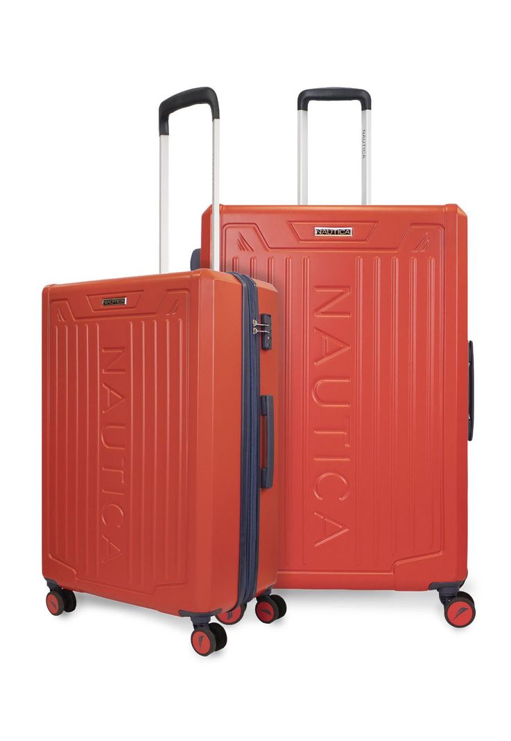 Pack 2 maletas Copper Nautica mediana 20k y grande 23k naranja Naranjo L