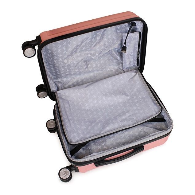 Maleta cabina S (10 Kg) Flip Rosado con USB -2