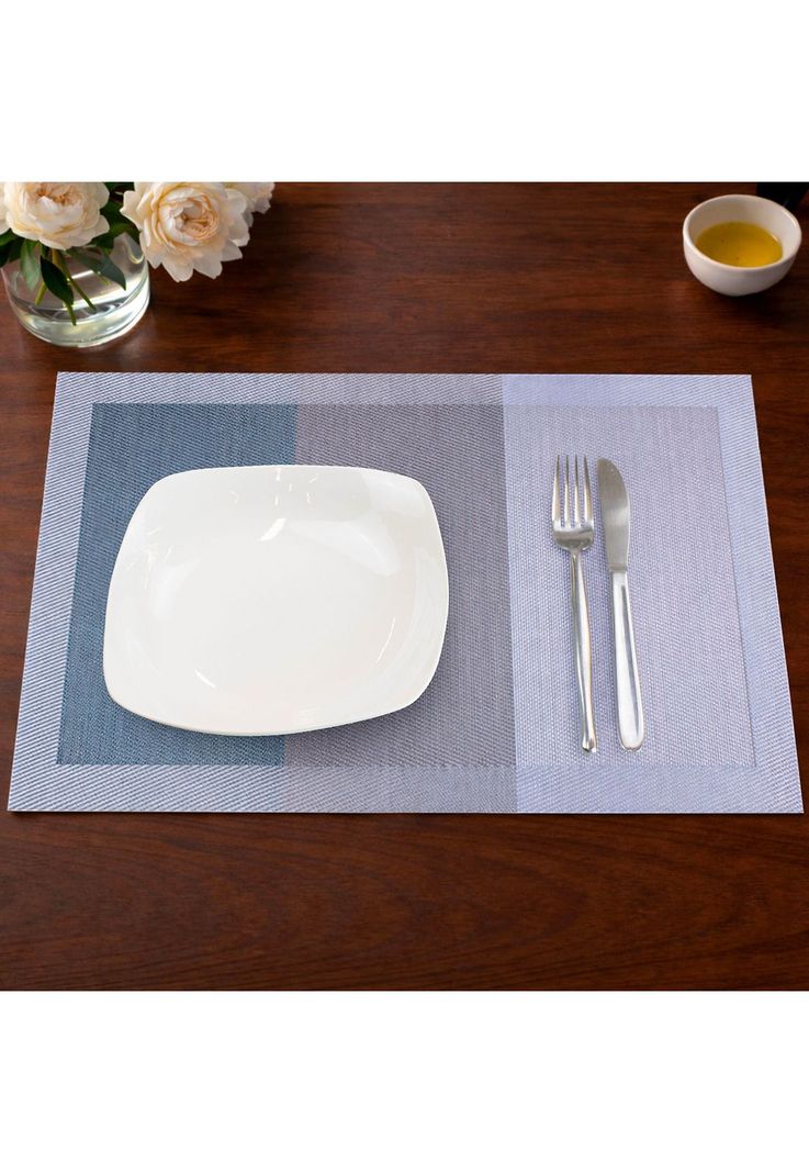 Pack 6 Individuales de mesa Nautica Home 45x30cm degrade azul