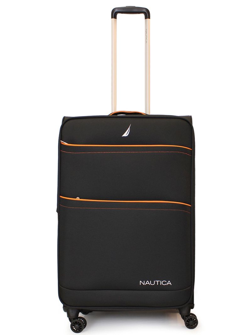Maleta blanda de tela mediana Nautica Lisboa 20kg negra Negro M