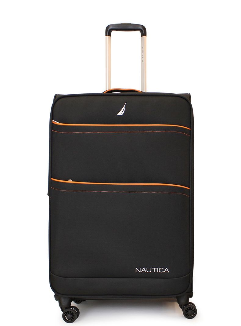 Maleta blanda de tela grande Nautica Lisboa L 23kg negra Negro