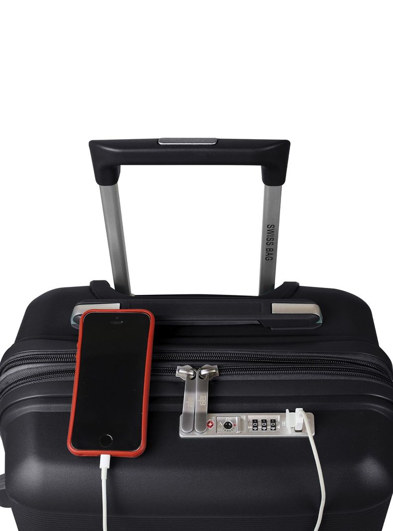 Maleta cabina S (10 Kg) Xpos Negro + Morral de regalo -1