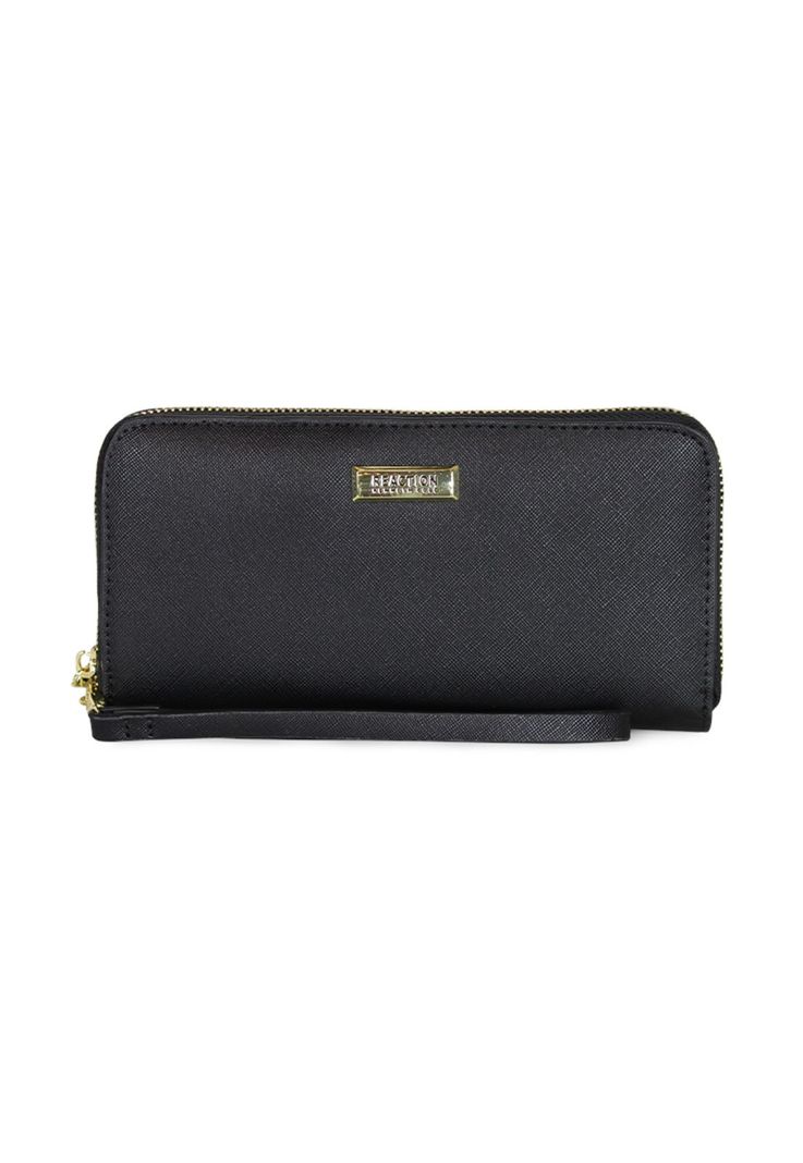 Pack Billetera Jaeda negra + Pañuelo Omani negro Kenneth Cole-2