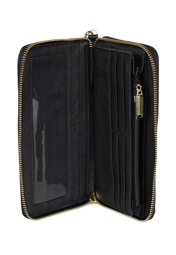 Pack Billetera Jaeda negra + Pañuelo Omani negro Kenneth Cole-3