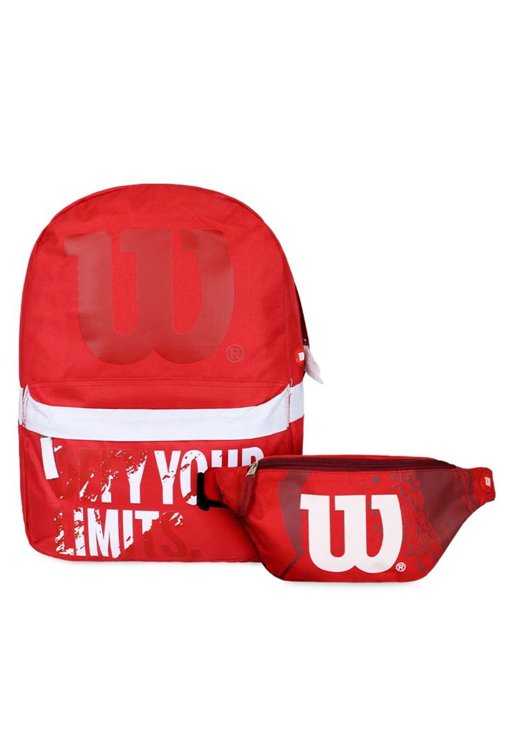 Pack Wilson Mochila Defy + banano Oslo rojo-0