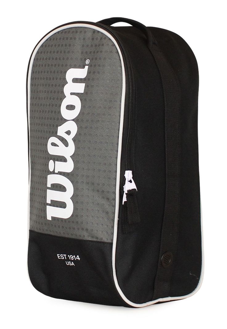 Bolso botinero para zapatos Wilson Manchester negro-gris-1