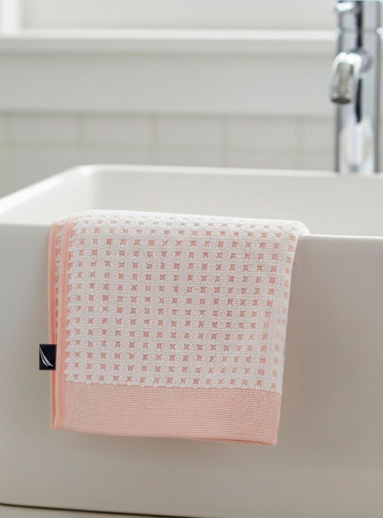 Toalla de manos MARA Nautica Home 40x60cm blanca-rosada Rosado S