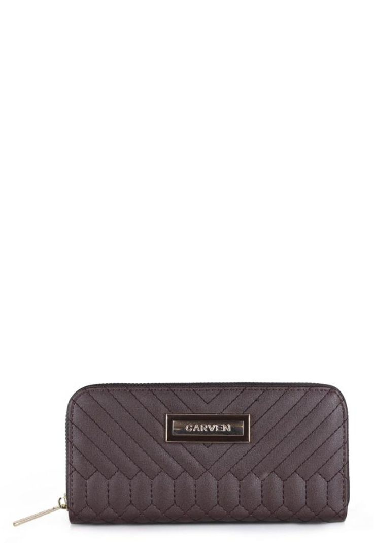 Billetera de mujer Petunia cafe Carven