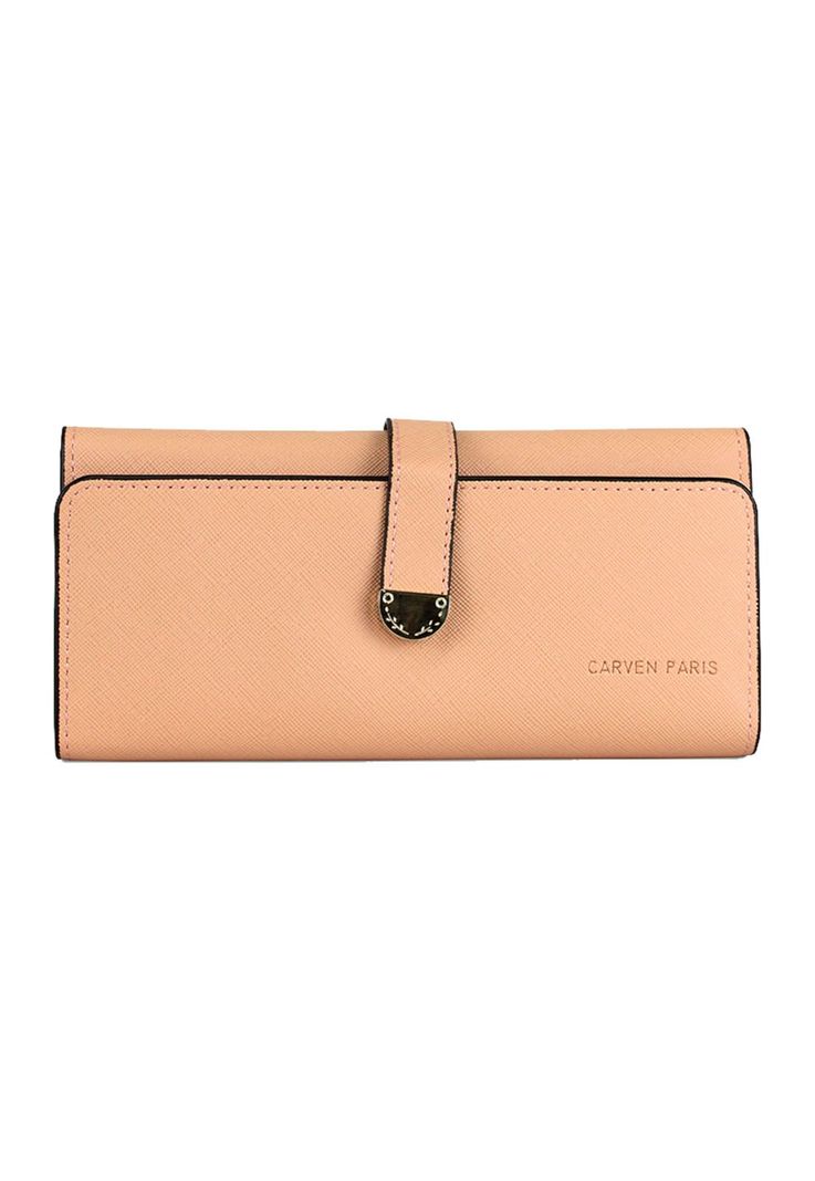 Pack Billetera Nápoles rosa + Pañuelo Alcala coral Carven-1