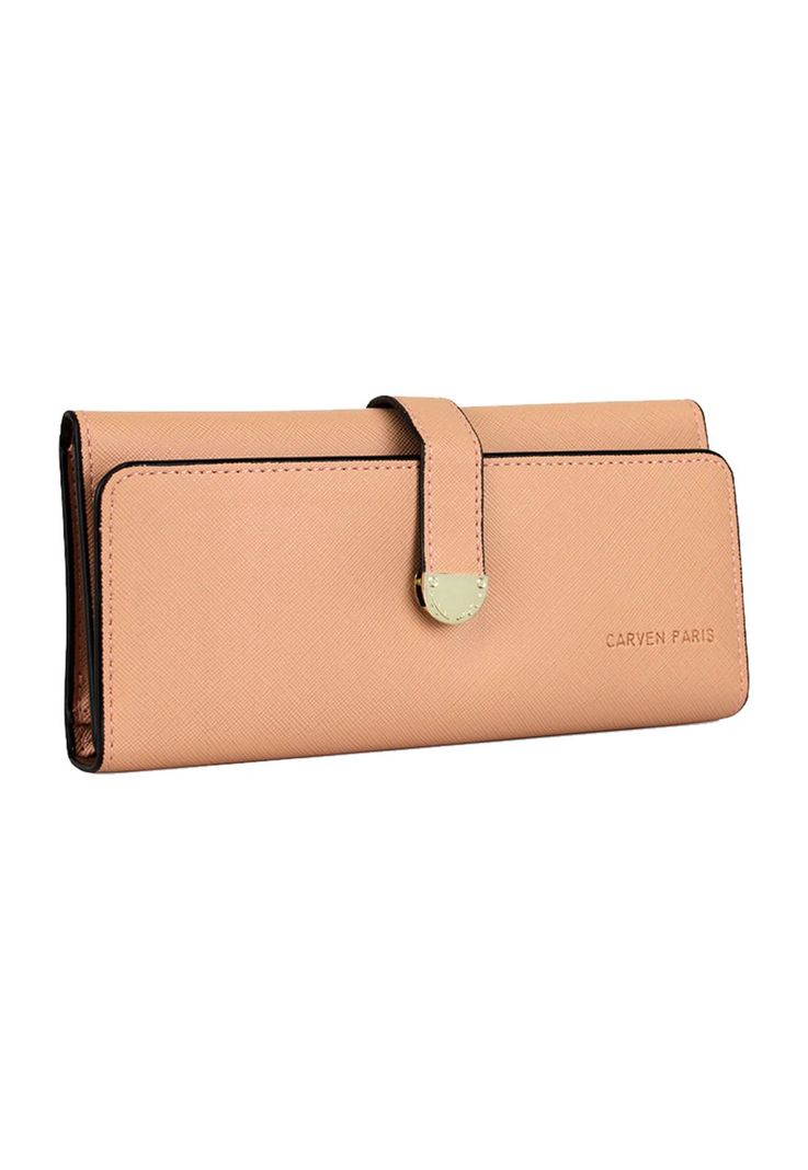 Pack Billetera Nápoles rosa + Pañuelo Alcala coral Carven-2