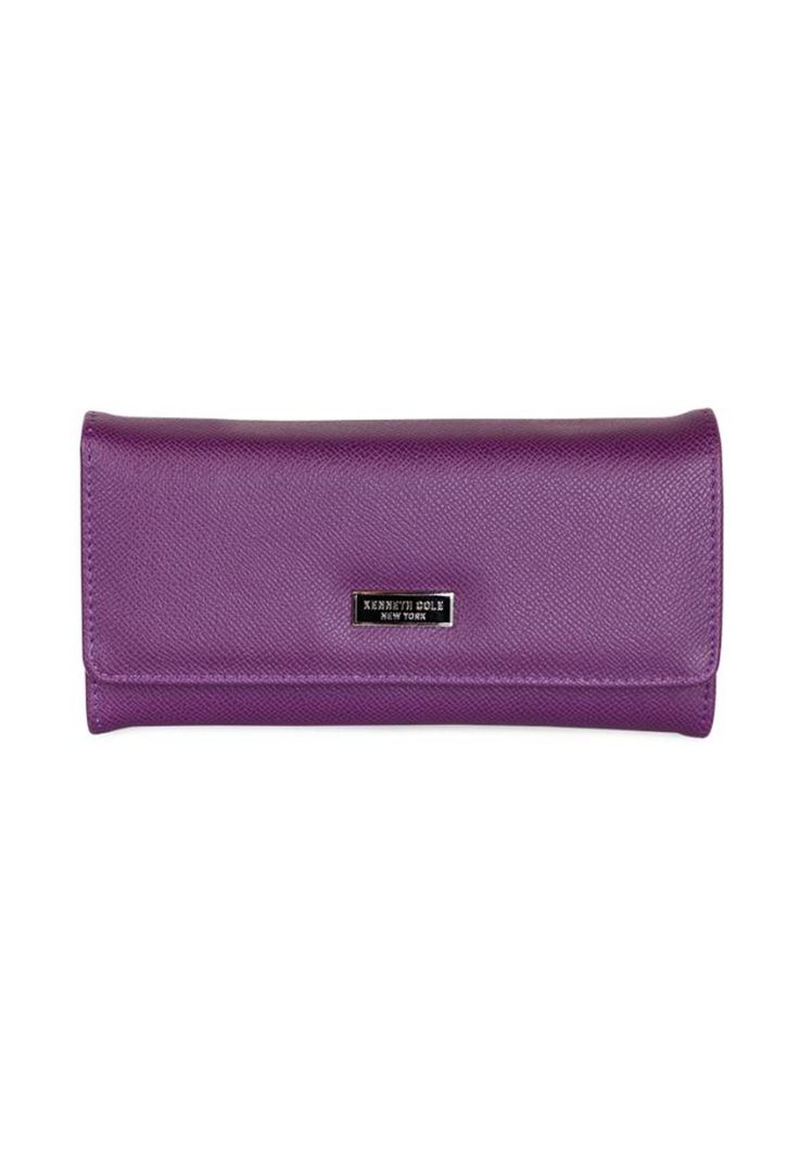 Billetera mujer Flap-Bessie morada Kenneth Cole Purpura